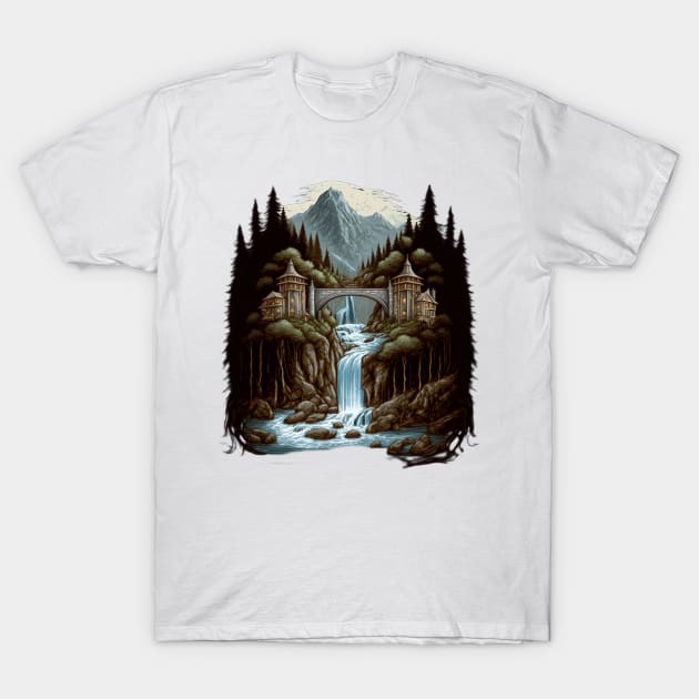 A Homely House at the Valley - Fantasy T-Shirt by Fenay-Designs